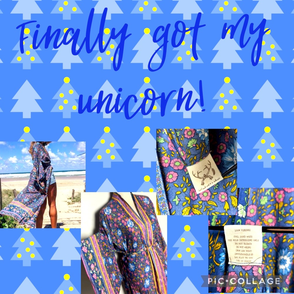 💙Rare Navy Folktown Kimono - Viscose💙